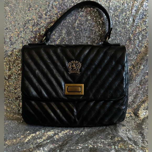 PRATESI FIRENZE Made in ITALY Women’s Shoulder Bag WITH REAL Italian Leather - Picture 4 of 17